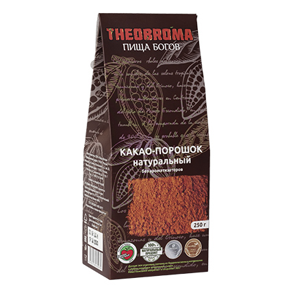 Какао порошок натуральный, THEOBROMA Пища Богов, 250 гр          