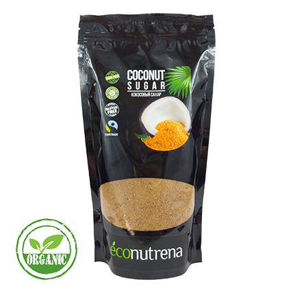 Сахар кокосовый органический, Econutrena, 500 гр