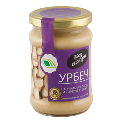 Урбеч натуральная паста из орехов кешью, Биопродукты, 280 гр