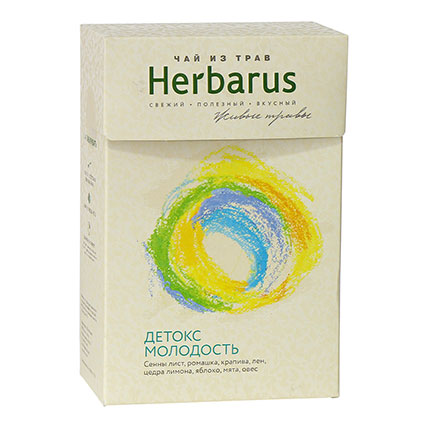 Чай из трав листовой Детокс Молодость , Herbarus, 50 гр