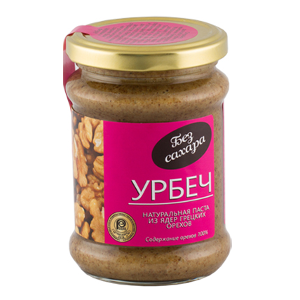 Урбеч натуральная паста из грецких орехов, Биопродукты, 280 гр
