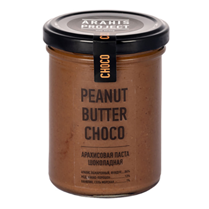 Паста арахисовая шоколадная CHOCO Arahis Project, Биопродукты, 200 гр