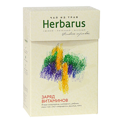 Чай из трав листовой Заряд Витаминов , Herbarus, 40 гр