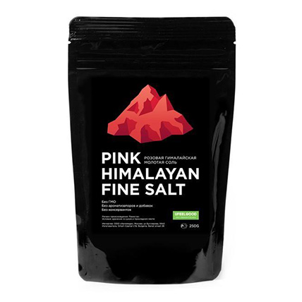 Соль гималайская розовая мелкая, UFEELGOOD, 200 гр