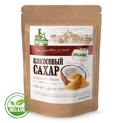 Сахар кокосовый органический, Bionova, 200 гр