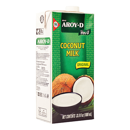 Молоко кокосовое 70% (жирность 17-19%), AROY-D, 1 л