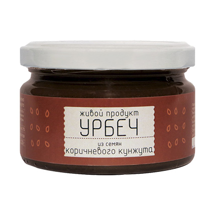 Урбеч из семян коричневого кунжута, Живой продукт, 225 гр