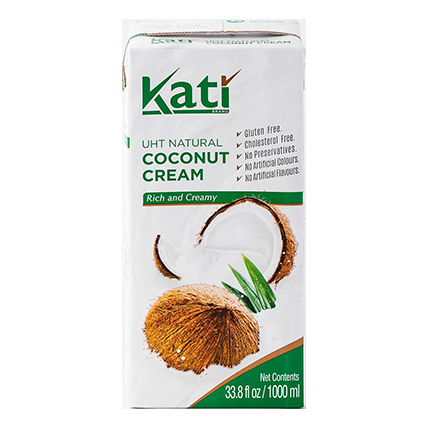 Сливки кокосовые жирность 24%, KATI, 1000 мл