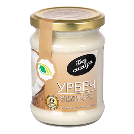 Урбеч натуральная паста из мякоти кокоса, Биопродукты, 280 гр