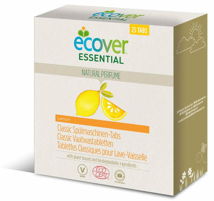 Таблетки для посудомоечной машины классические, Ecover Essential, 500 гр