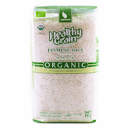 Рис органический тайский жасмин белый, SAWAT-D, 1 кг